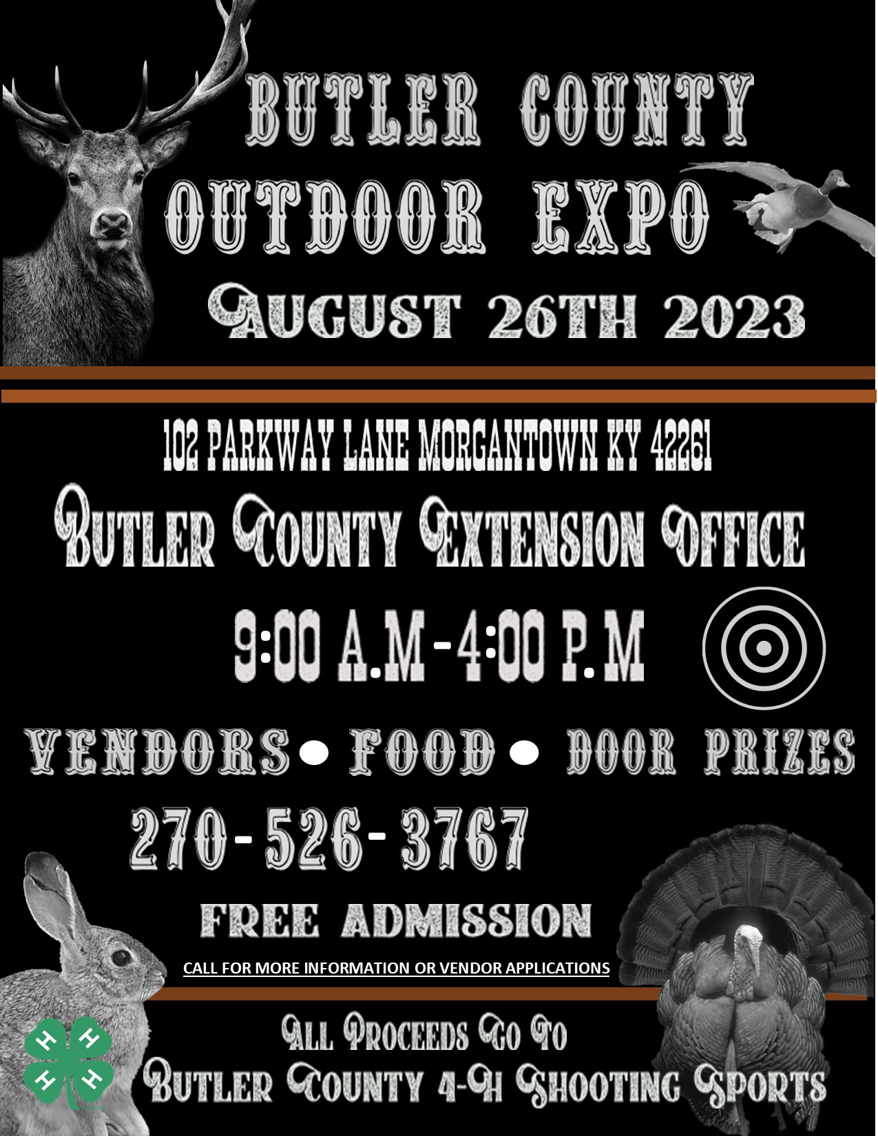Outdoor Expo- Animals and flyer example 