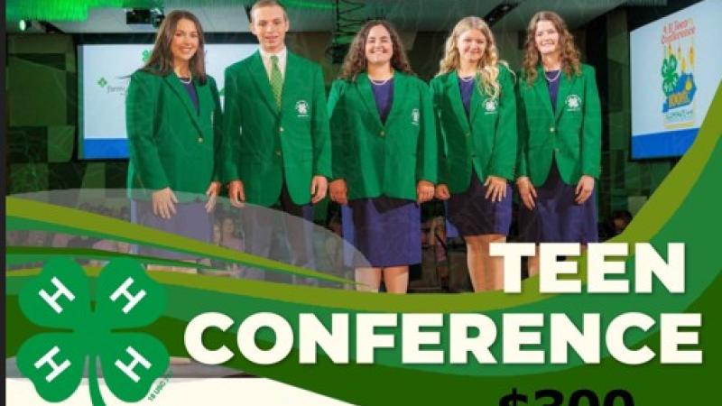 4-H state officers at Teen Conference 